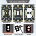 thumbnail image 3 of Yayeee Blank Wall Plate Cover 1-Gang 4.5"x2.7" Home Unused Decorative Outlet, Mystical Owls Pattern, 3 of 7