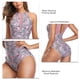 thumbnail image 5 of Traje de baño para mujer, traje de baño de una pieza para mujer, traje de baño para mujer, traje de baño estampado, diseño fácil de usar, 5 of 7