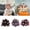 Brown, variant on Adult Kids Baby Knitted Hair Roller Curlers Wig Hat Funny Housewife Landlady Cosplay Costume Elastic Head Cover Cap