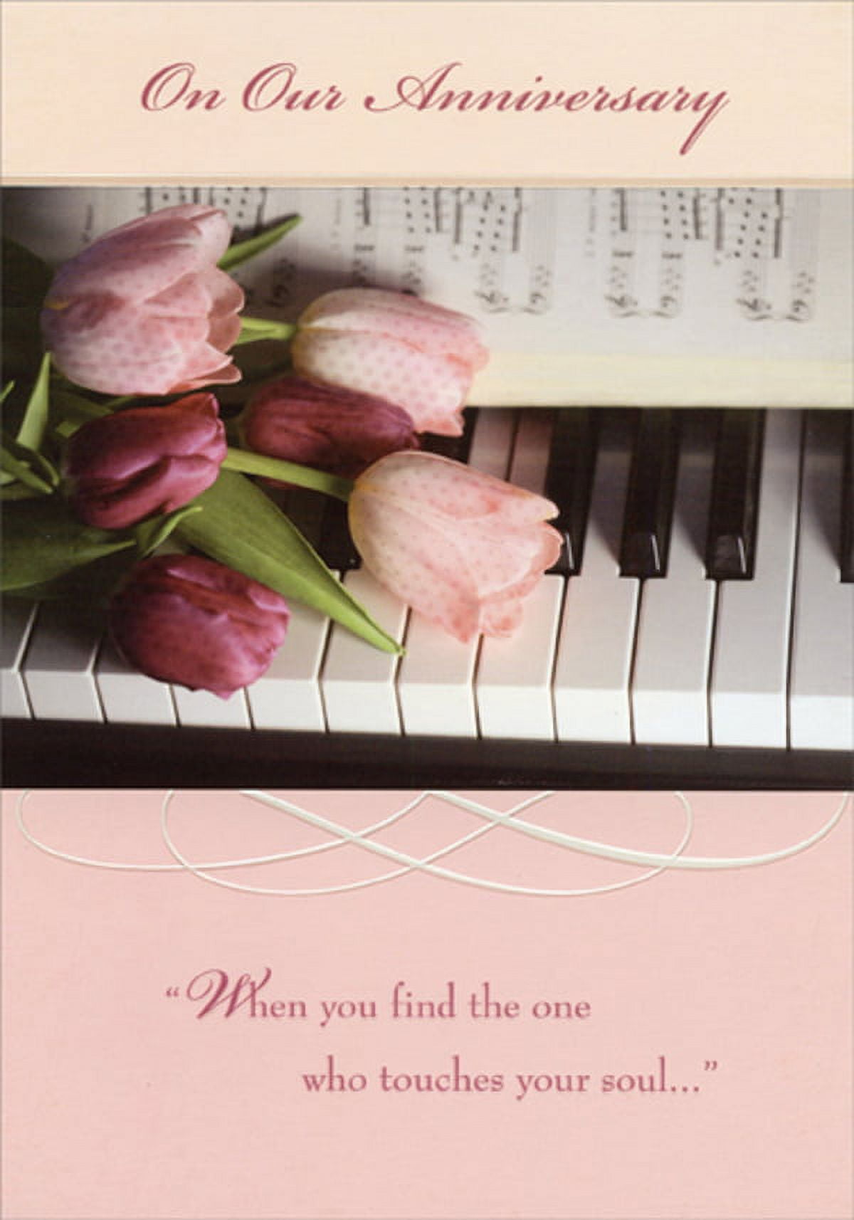 Designer Greetings Religious Anniversary Card - Tree With Heart Leaves Wedding Congratulations