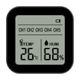 thumbnail image 2 of Graflsoa 13-in-1 WiFi Smart Temperature & Humidity Monitor with 2.8" TFT Display, 3 Subunits, Built-in Battery, ABS Material, White - TuyaAPP Compatible, 2 of 7