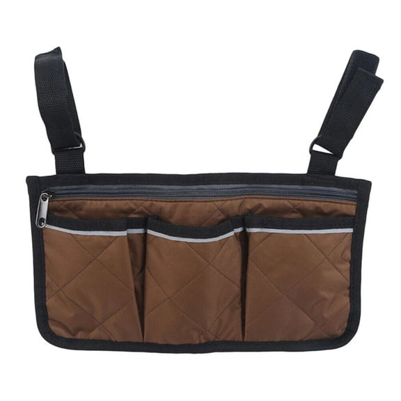 BallsFHK Wheelchair Side Bag, Wheelchair Pouch For Wheelchair, Wheelchair Bags To Hang On Side, Wheelchair Accessories Bag
