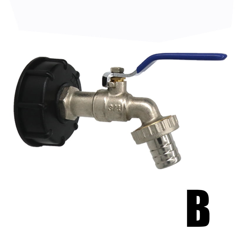 Hhdxre IBC Faucet Tote Tank Drain Adapter Threaded Cap Garden Hose