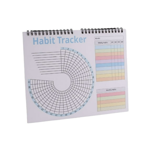 Habits Trackers Calendar Life Planner Effective Time Management Daily Goal Organizers for Improvement