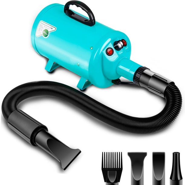 amzdeal Dryer for Large Dogs, Pet Hair Grooming Blower Blaster with Strong Power, Blue amzdeal Dryer for Large Dogs, Pet Hair Grooming Blower Blaster with Strong Power, Blue