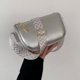 thumbnail image 2 of Bolso bandolera para mujer Moda PU Cuero Ocio Viaje Bolso de hombro (Plata), 2 of 8