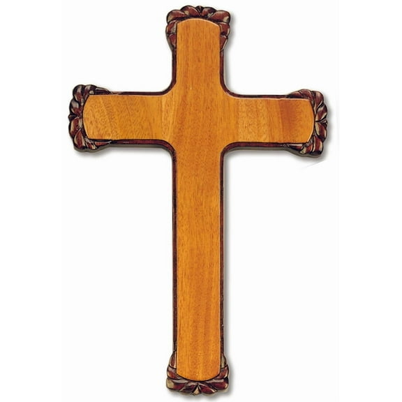 Large Solid Mahogany Plain Cross