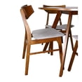 thumbnail image 4 of Comedor de Madera Armable NORVAL Ana Mesa Redonda 100 cm 4 Sillas Tapiz Velvet Gris Nogal, 4 of 9