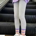 thumbnail image 2 of Ashirexll Girls Fleece Lined Leggings, Warm Leggings, Children Fall and Winter Wear Casual Pants Warm Leggings for Girls, 2 of 3