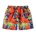 thumbnail image 2 of Spdoo Boy's Swim Trunks Kid Board Shorts with Mesh Lining Youth Swimwear Reddish-Ink 5-6Years, 2 of 9