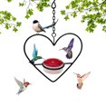 thumbnail image 7 of EUDIDV Suet Bird Feeder Handcrafted Circular Hanging Metal Hummingbird Feeder With Red Bowl For Garden Backyard Outdoor Decor Avian Feast Station, 7 of 7