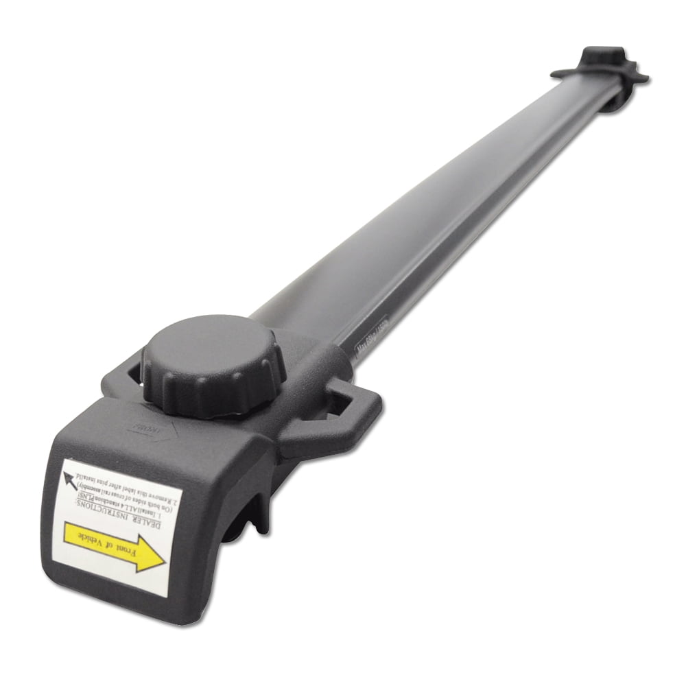 Ikon Motorsports Compatible with 09-20 Dodge Journey OE Factory Style Roof Rack Cross Bar Black ABS Aluminum