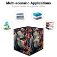 thumbnail image 2 of Rhinoceros Large Capacity Foldable Storage Baskets with Handle, 10.8"x10.5"x10.6", Toy Storage Cube Organizer Storage Containers, 2 of 6