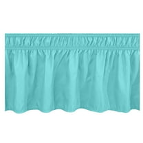 JeashCHAT Bed Skirt Wrap Around Elastic Ruffles Resistant with Adjustable Elastic Belt