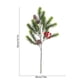 thumbnail image 3 of Rama de Pino Artificial con Frutos Rojos y Piñas | Ramo Decorativo Navideño de 50 Cm | Agujas de Pino Artificiales Realistas para Mesas Festivas, Repisas, Arreglos Florales y Más. Reutilizable., 3 of 6