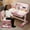 Pink #2, variant on Floseru Kids Adjustable Study Desk & Chair Set w/Storage,Drawers,Bookshelf,Child Toddler Writing Homework Table,Little Girl Work Computer Desk,Princess Preschool Desk,Escritorio Mesas para Niña
