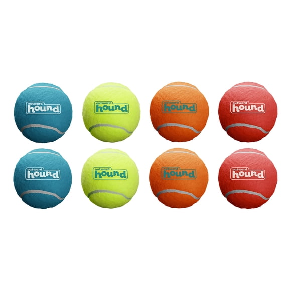 Juguete para perros Outward Hound Squeaker Ballz Fetch XS, paquete de 8