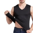 thumbnail image 2 of Qarigey Ropa interior sin mangas para hombres Chaleco deportivo de ajuste a la moda Amigable con la piel Cuidado fácil Muchos colores Underwaist Fitness Camisetas Rojo XL 115-125 Libras Qarigey AP013342-03, 2 of 6