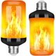 thumbnail image 1 of LED Flame Light Bulb, Upgraded 4 Modes Fire Light Bulbs with Upside Down Effect, E26 Base Flickering Light Bulbs(2 Pack), 1 of 4