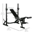 thumbnail image 3 of Soozier Weight Bench with Squat Racks, Leg Developer, Weight Plate Stand, 3 of 10