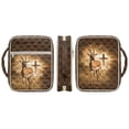 thumbnail image 2 of ZUXONGSY Antelope Cross Print Quilted Bible Cover for Women Large Bible Bag Lightweight Handbag with Pen Slots Scripture Bag for Daily Use, 2 of 7