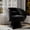 Black-Linen, variant on Rophefx 360° Swivel Barrel Chair,Comfy Teddy Accent Chair with Armrest Single Reading Sofa Chair for Living Room Bedroom Office Readingroom,Red
