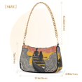 thumbnail image 3 of FORMRS Womens Shoulder Bag with Chain Strap Clutch Purse Cute Tote Handbag, Striped Boat, 3 of 7