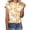 Yellow, variant on CHENge Womens T-Shirts Graphic Tees Scoop Neck 1/4 Sleeve Vintage Breathable Tops for Women 2026 Letter Print Spring Summer T Shirts Cute Casual Tops Workout Clothes