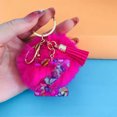 thumbnail image 1 of Porte-clés Lettre Initiale Alphabet Mode Rose Rouge Pendentif Papillon Porte-Clés pour Sac à Main Femmes Filles, 1 of 6