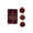 #1Red, variant on Christmas Decorations 6 PCS Flocked Christmas Balls Ornaments Set Multiple Styles Of Christmas Tree Decorations