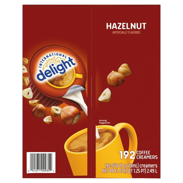 International Delight Hazelnut Coffee Creamer Singles, 192