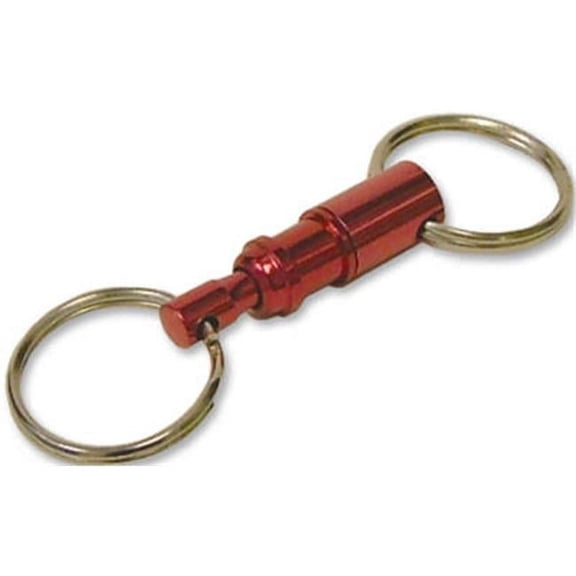 Hy-Ko Products KB371-BKT 6 x 6 in. Color Pull Apart Push & Release Key Ring - 60 Piece
