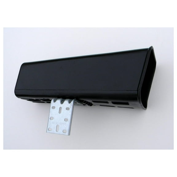 Standard Plastic Newspaper Tube Holder with Mounting Bracket, Black