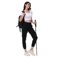 thumbnail image 6 of Pdbokew Women's Cargo Hiking Pants Lightweight Quick Dry Fit Comfy Athletic Casual Outdoor Trip Pockets Elastic Waistband Black XL, 6 of 7