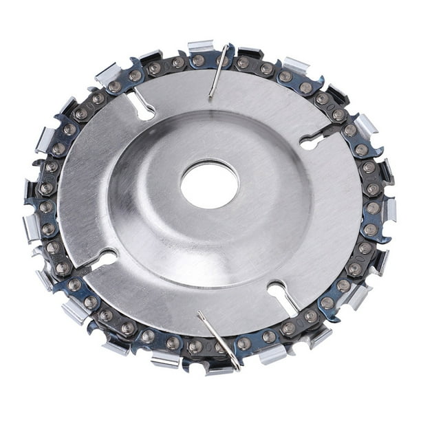 Amoladora para tallado de madera, disco de cadena de 4 pulgadas, placa de cadena para carpintería, disco de cadena, rendimiento confiable