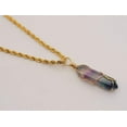 thumbnail image 3 of Crystal Necklace Gold Wire Wrapped Fluorite Healing Crystal Point Choker Necklace, 3 of 11