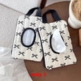 thumbnail image 4 of Bow Tissue Bag Portable Storage Bag Car Ornament Wet Wipes Bag, 4 of 6