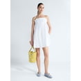 thumbnail image 2 of Free Assembly Women’s Pintuck Cotton Eyelet Mini Dress, Sizes XS-XXL, 2 of 5