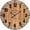Natural Wood, variant on EMAX HOME 30" White Roman Numeral Wall Clock, Large Wood Iron Framed Clock