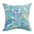 thumbnail image 2 of Blazing Needles Outdoor Graphic Print Polyester Throw Pillow, 17", Keyisle Lagoon 4 Count, 2 of 2