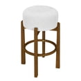 thumbnail image 3 of Vera Tabouret de Bar Rond d'Intérieur, Noyer Foncé, 3 of 10