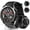 Metallic Black, variant on Smart Watches for Men (Answer/Make Call), 1.53" HD Military Smartwatch, 50+ Days Extra-Long Battery Life Fitness Tracker, Flashlight/110+Sports/Sleep Monitor/IP68 Waterproof Android Ios