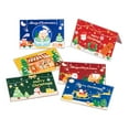 thumbnail image 4 of Christmas Cute Cartoon Blessing Small Card Gift Message Card, Holiday Foil (40 Red Cards And Envelopes), 4 of 4