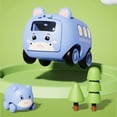 thumbnail image 2 of Gallickan Animal Toy Cars for Toddlers 1-3, Cartoon Animal Friction Power Kids Cars Toy, Pull Back Cars for 18+ Months Year Old Boys Girls Birthday Gifts, Blue, 2 of 6