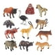 thumbnail image 2 of 12x conjunto de modelos de animales de África, juguete educativo, manualidades, regalos para niños y niñas, figuras de animales de simulación, juego, 2 of 8