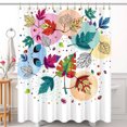 thumbnail image 1 of Rideau de Douche Feuilles d'Automne Vibrantes - Design Coloré pour Salle de Bain, 1 of 4