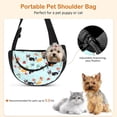 thumbnail image 2 of Bolsa De Transporte Para Perros Y Gatos, Bolsas Portátiles Para Mascotas, Bolsa De Hombro Transpirable, Viajes, Senderismo, Camping, Para Gatos Pequeños, Perros Pequeños, Azul B, 2 of 5
