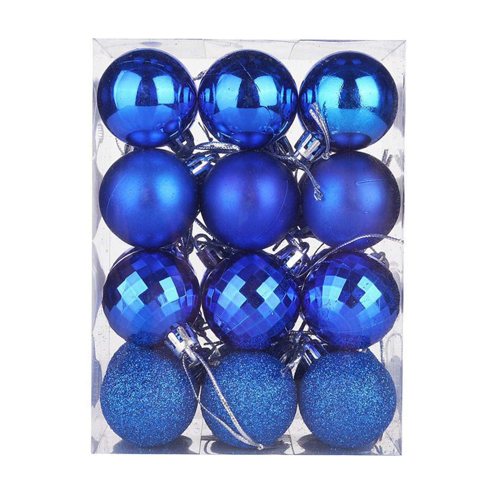 Trayknick 24 pcs Christmas Tree Ornaments Set Mini Shatterproof Holiday