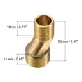 thumbnail image 2 of Uxcell Faucet Adapter Brass Wall Mount G1/2 to G3/4 Male Thread Claw Foot Bathtub Adapter 1.97" Length, 2 of 5