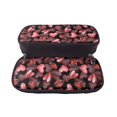thumbnail image 5 of Lsque Ladybugs and Red Hearts Printed Big Capacity PU Leather Pencil Case Large Pencil Pouch Stationery Pen Bag Pencil Holder for Teen, 5 of 6